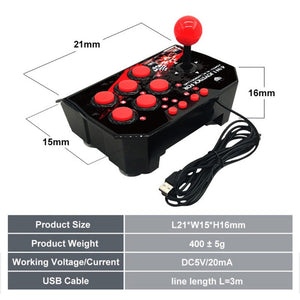 4-In-1 Retro Arcade Station Usb Wired Games Console For Ps3 Switch Pc Android Tv