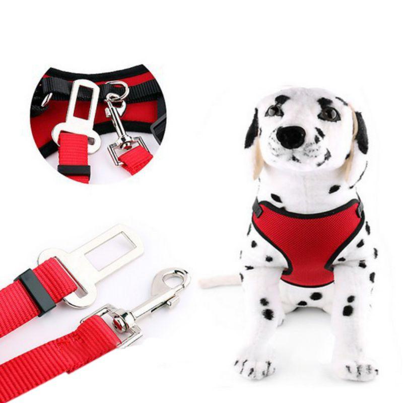 Adjustable Dog Harness With Seat Belt Strap