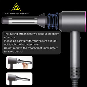 Hair Dryer Attachment For Self Curling Compatible With Dyson Dryers