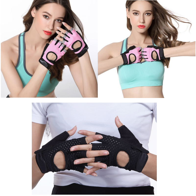 Half-Finger Non-Slip Breathable Fitness Weight Lifting Gloves Women