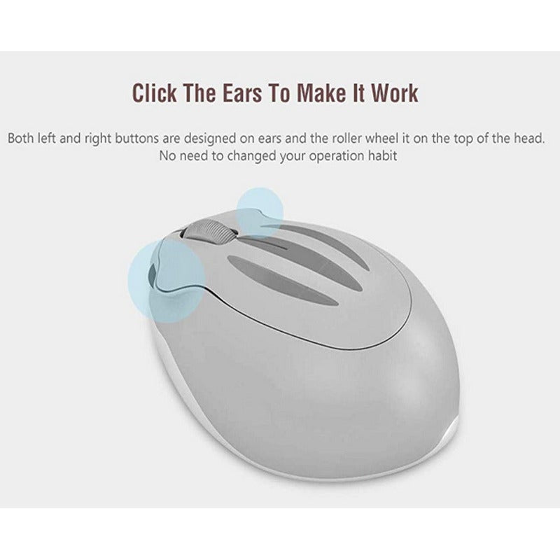 Hamster Portable Mini Mouse 2.4Ghz Wireless Creative Design Mice For Windows Computer Pc Laptop Gift Blue