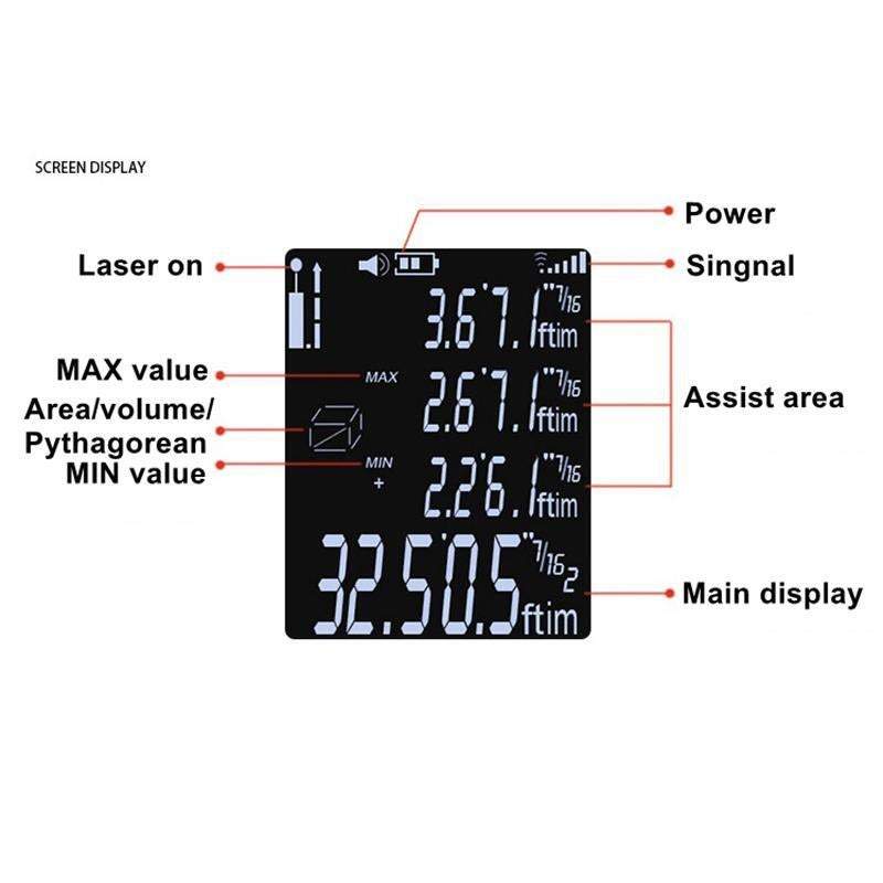 Multi Functional Handheld Electronic 40M Mini Distance Laser Measuring