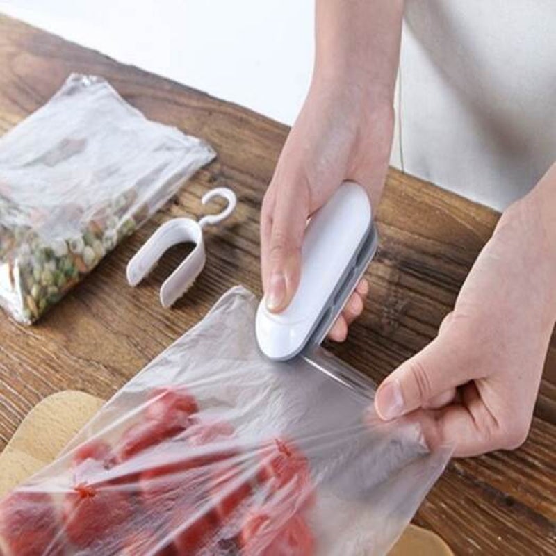 Handheld Mini Bag Heat Sealer Food Storage Sealing Machine White