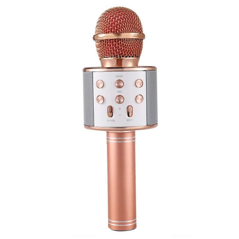 Handheld Studio Microphones Wireless Bluetooth With Speaker For Ios Android