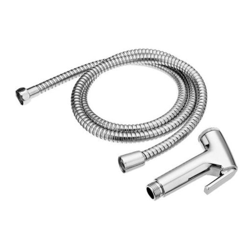 Handhold Shower Head Douche Toilet Bidet Sprayer With 1.5M Hose Silver