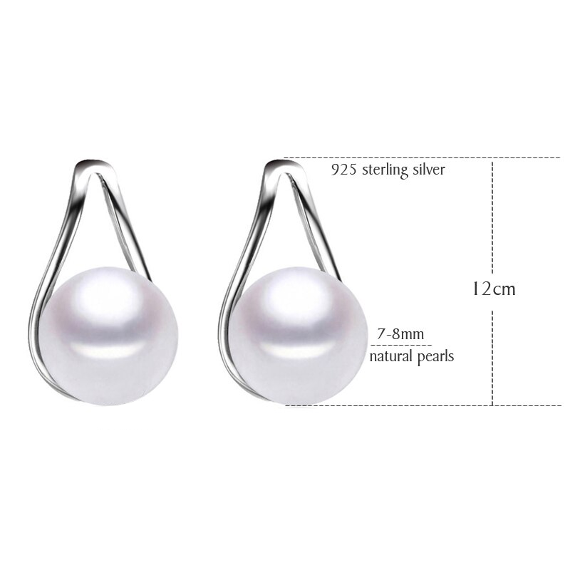 Happy Wish Earrings Stylish Sterling Silver Bridal Teardrop Stud