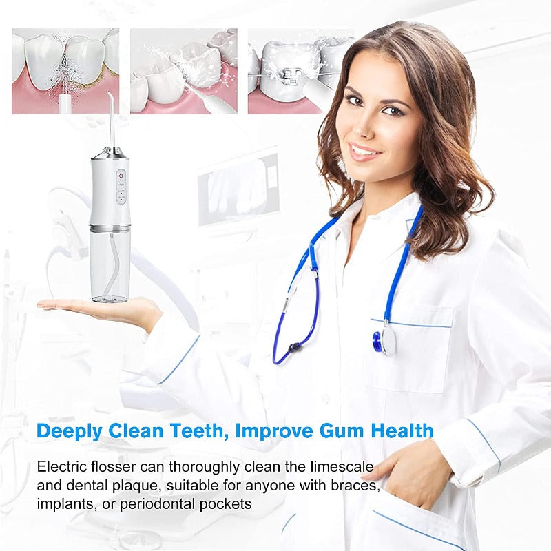 220Ml Rechargeable 3 Modes Oral Irrigator Water Flosser