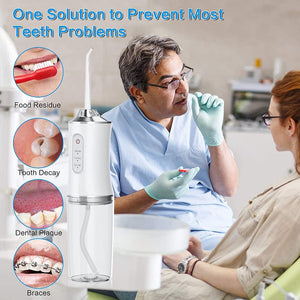 220Ml Rechargeable 3 Modes Oral Irrigator Water Flosser