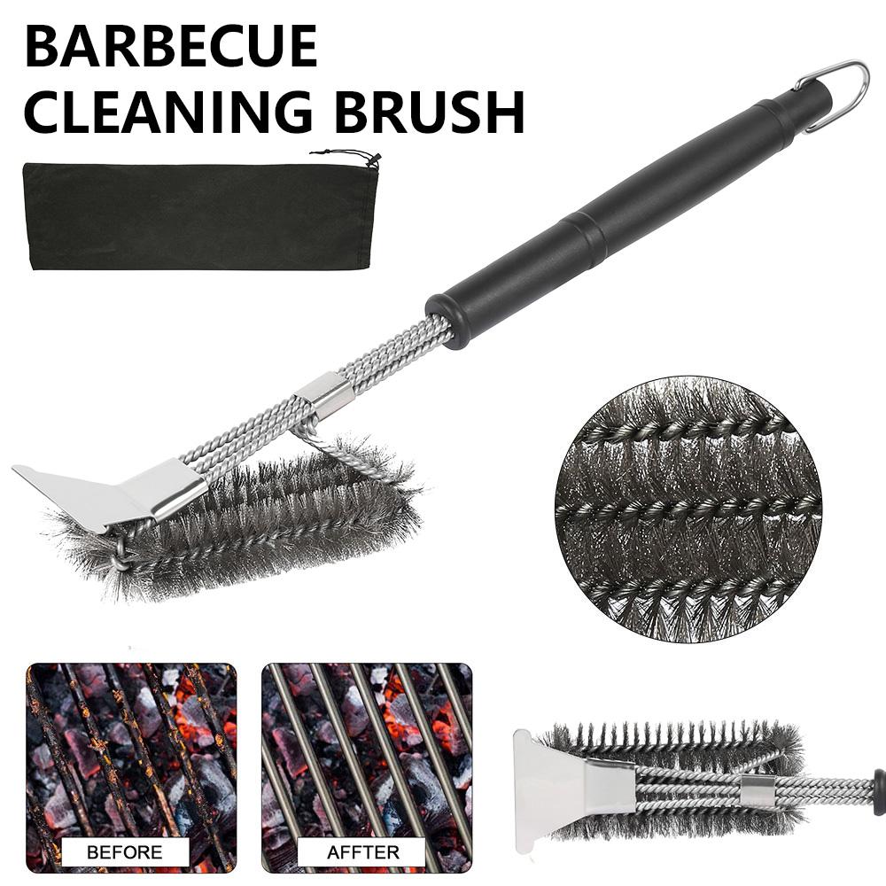 Bbq Scrapers Brushes Grill And Durable Cleaner Stainless Steel Wire