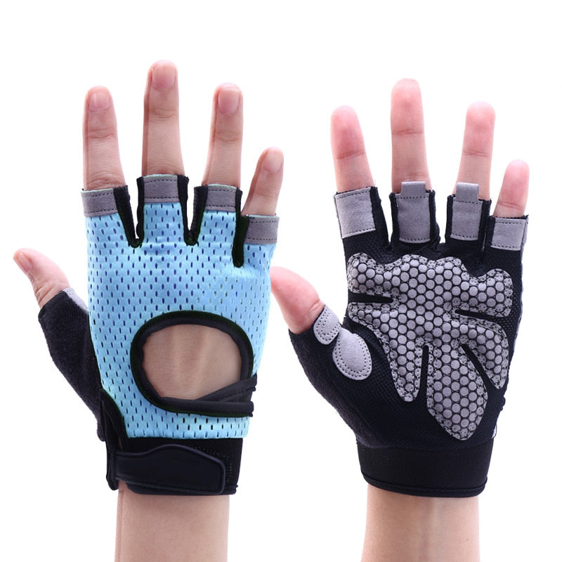 Half-Finger Non-Slip Breathable Fitness Weight Lifting Gloves Women