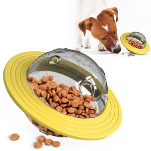 Ufo Flying Frisbee Feeder For Dogs Pet Toy