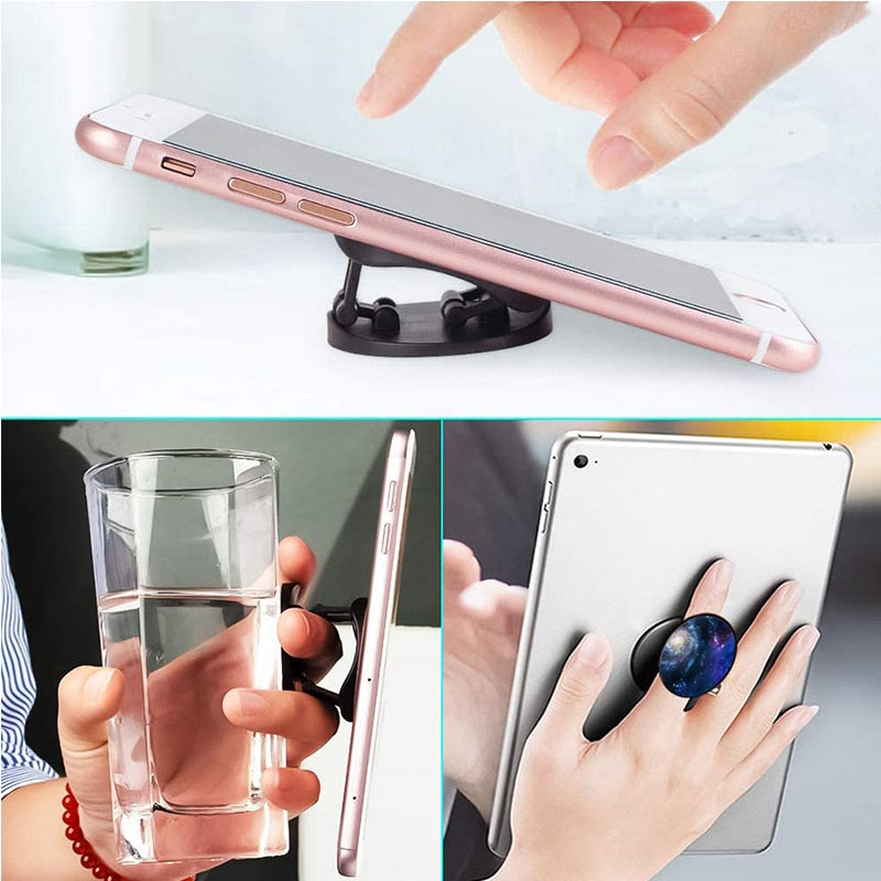 Cute Foldable Phone Finger Ring Holder Pop Socket Stand