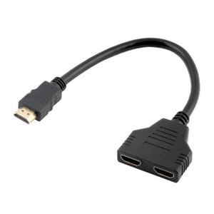 Hdmi Cable Adapter 1.4B Splitter In 2 Out Connector Port Hub Male To Female