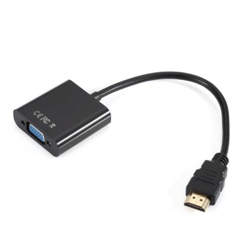 Hdmi Male To Vga Female Adapter Black