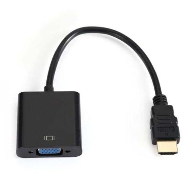 Hdmi Male To Vga Female Adapter Black