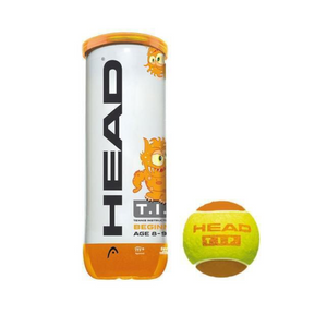 Head Tip 3 Tennis Balls Can Game Play Sports Training Kids Children 8-9Yr