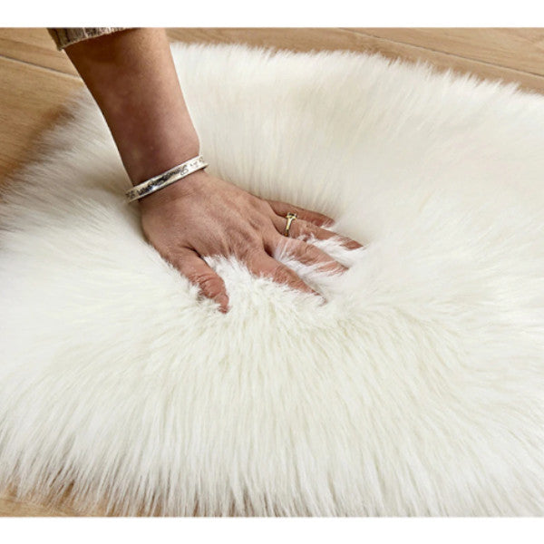 40X50cm Heart Shaped Artificial Fur Rug Carpet Mat