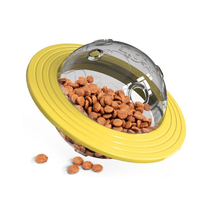 Ufo Flying Frisbee Feeder For Dogs Pet Toy