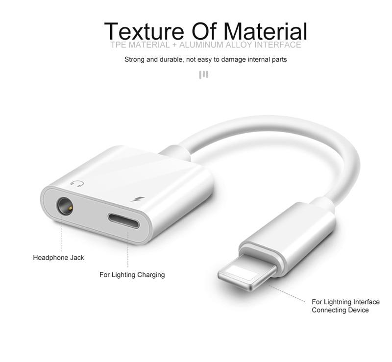 Hod Health And Home 2 In 1 Audio Adapter Charging Earphone Aux Cable Splitter