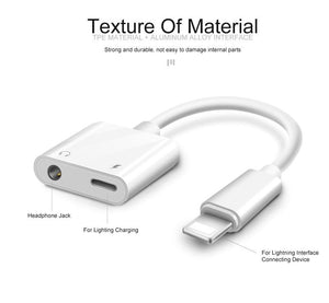 Hod Health And Home 2 In 1 Audio Adapter Charging Earphone Aux Cable Splitter