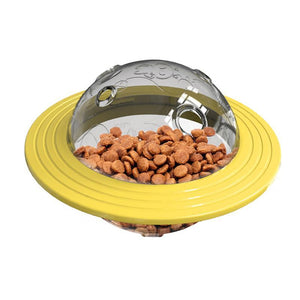 Ufo Flying Frisbee Feeder For Dogs Pet Toy