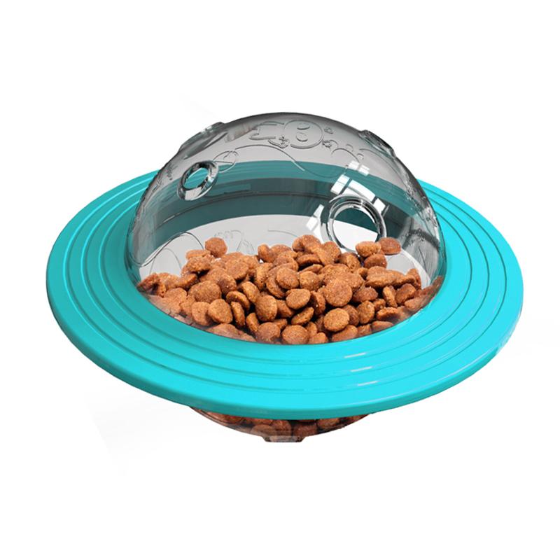 Ufo Flying Frisbee Feeder For Dogs Pet Toy