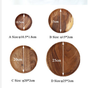 Acacia Wooden Dishes Natural Serving Plates