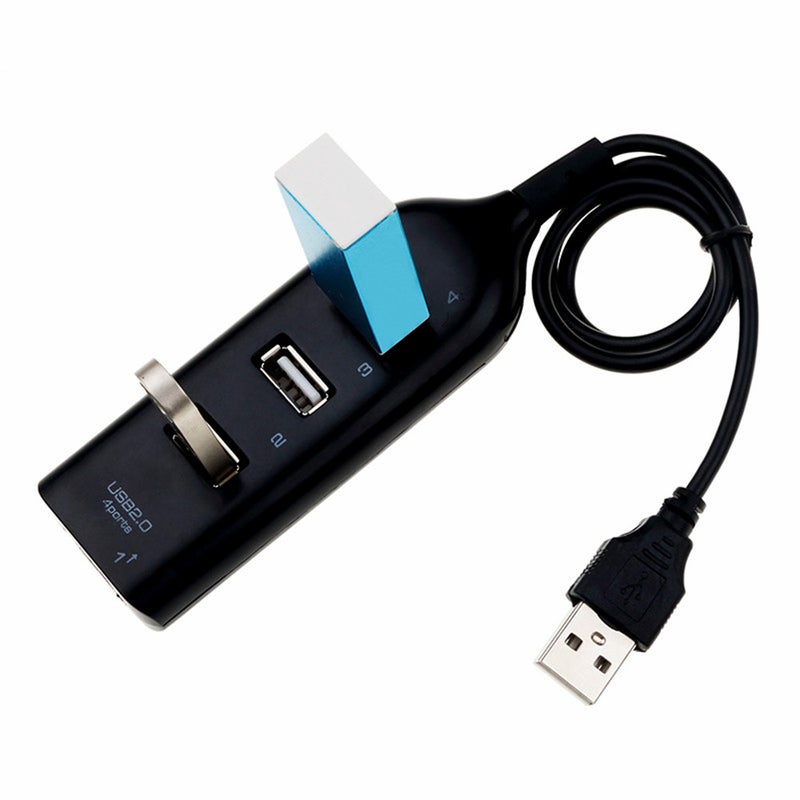 Usb 2.0 Hub 4 Port Splitter Adapter For Pc Computer