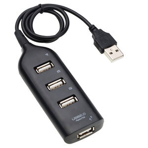 Usb 2.0 Hub 4 Port Splitter Adapter For Pc Computer