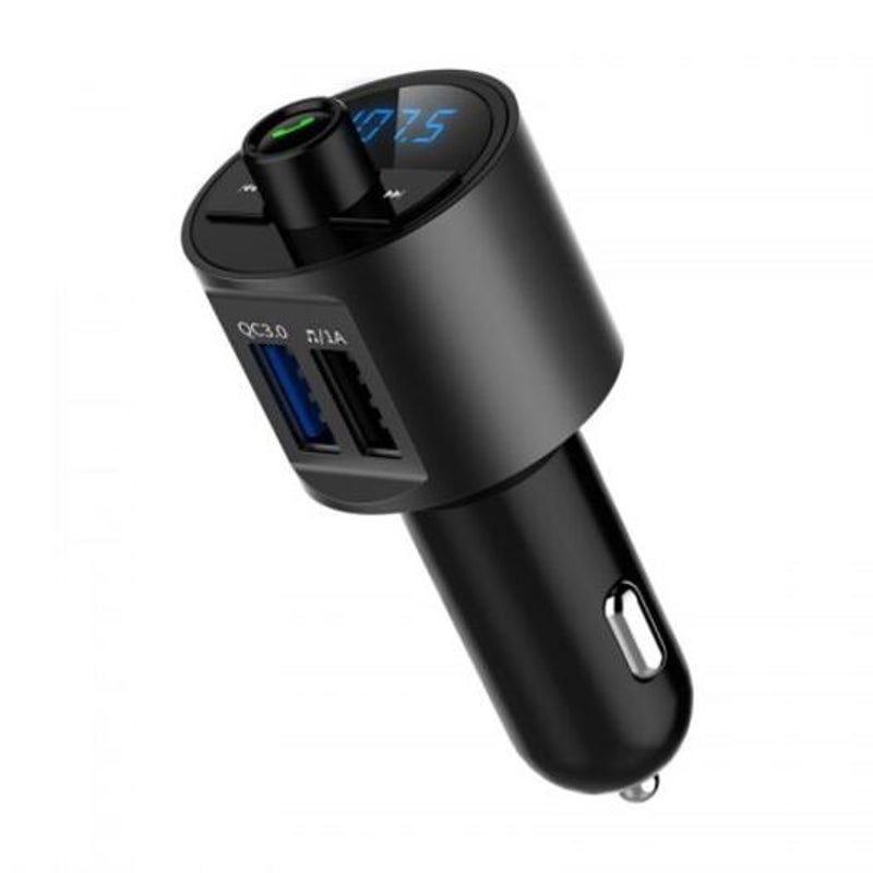 Bluetooth Fm Transmitter With Qc3.0 Hands Free Usb Car Charger Mp3 Player Kit