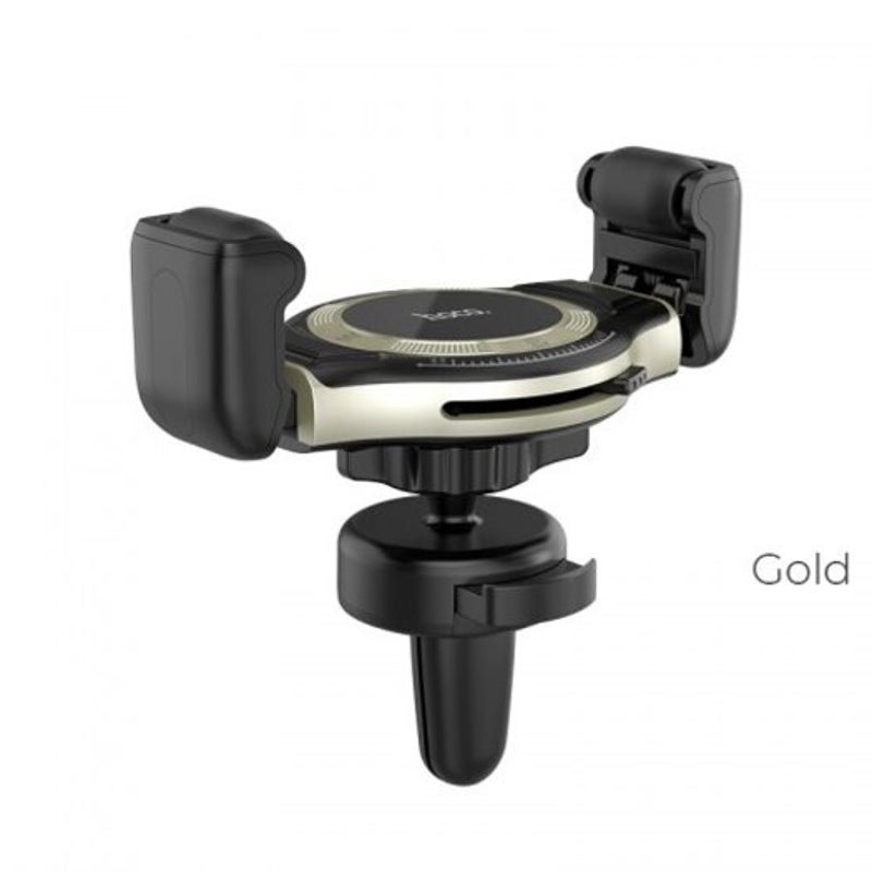 S1 Lite Car Phone Holder Newest Wheel Design Stand Support Adjust Clip Size Golden