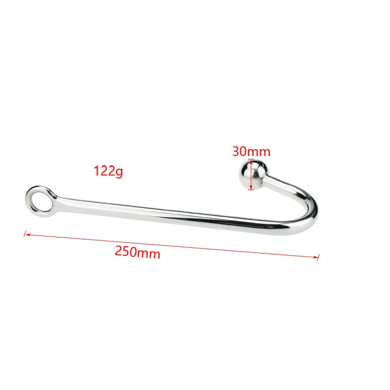 Stainless Steel Anal Hook Ball O Ring Bondage Kink Bdsm Fetish Restraint