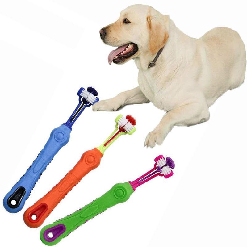 Three Sided Toothbrush For Dogs