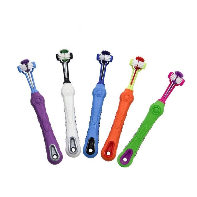 Three Sided Toothbrush For Dogs