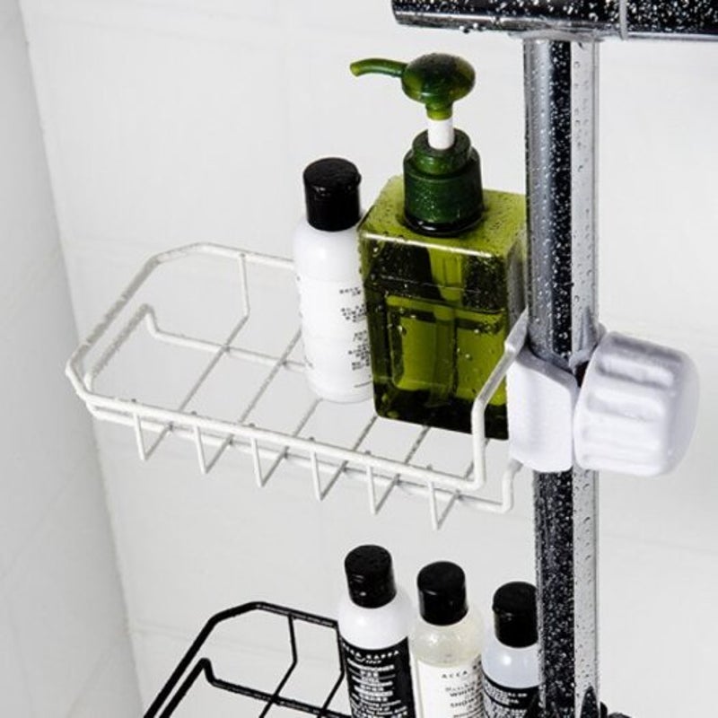 Household Locked Kitchen Storage Rack White