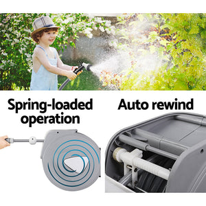 Unbranded 10M Retractable Water Hose Reel Garden Storage Autorewind Spray Gun