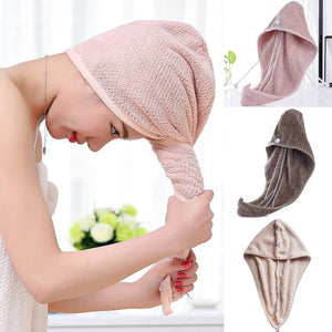 Absorbent Microfibre Hair Drying Towel Bathroom Accessories