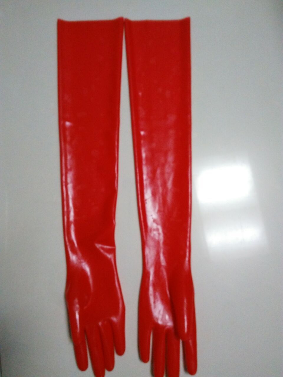 Black Red Pink Latex Long Gloves Fetish Clothing Bdsm Kink Dominatrix Mistress