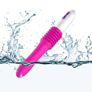 Telescopic Thrusting Dildo Vibrator Pumping Gun Bdsm Unisex