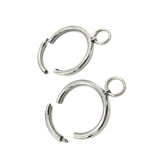 House Of Dasein Stainless Steel Bdsm Handcuffs Ankle Cuffs Collar Metal Bondage Restraints Kit