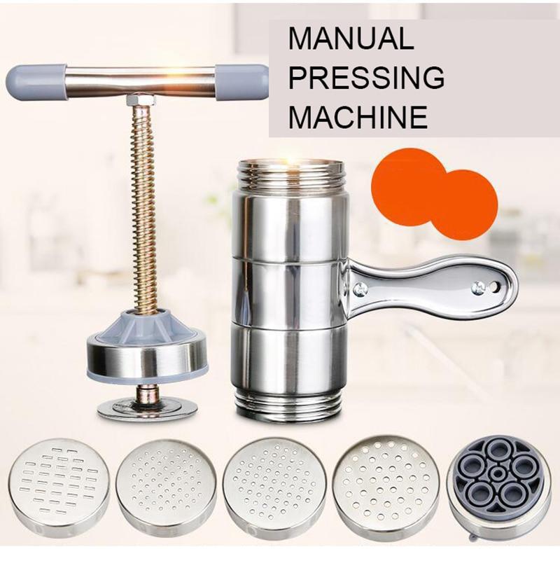 Manual Noodle Maker Pasta Machine With Pressing Moulds Kitchenware