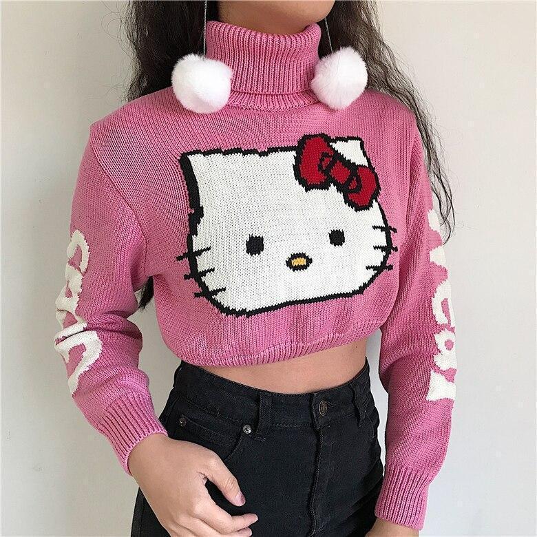 Kitty Cropped Turtleneck