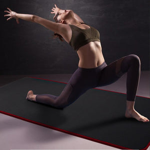 Black Yoga Mat Exercise Floor Mats Gym Judo Gymnastics Pilates Fitness Training