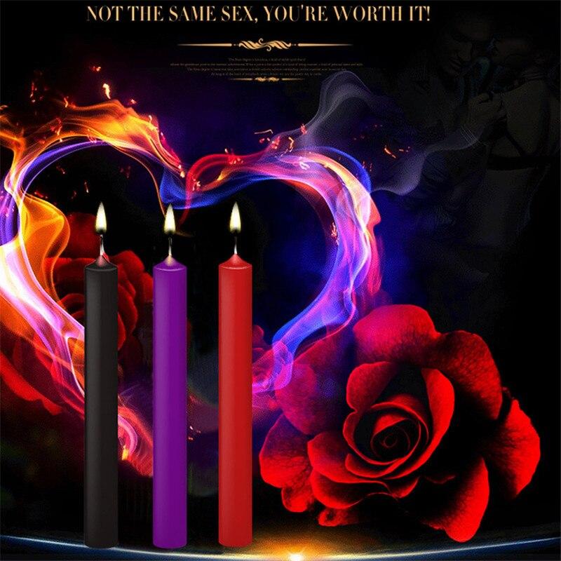 House Of Dasein Bdsm 3 / Pcs Wax Play Candles Temperature Sensual Bondage Kink Fetish Restraints