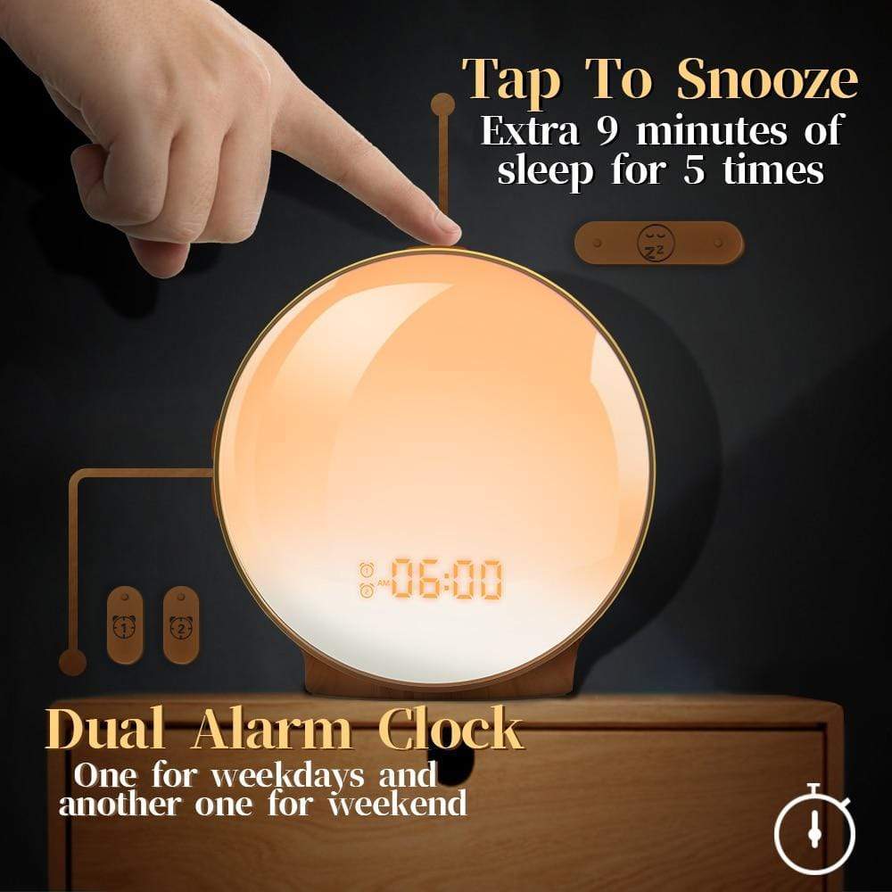 Elliptical Sunrise Alarm Clock Night Light