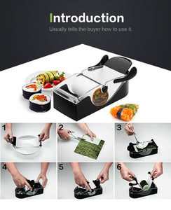 Easy Magic Sushi Roll Maker Diy Rice Roller Kitchen Gadget