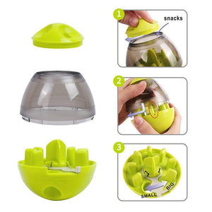 Iq Interactive Food Dispensing Pet Toy