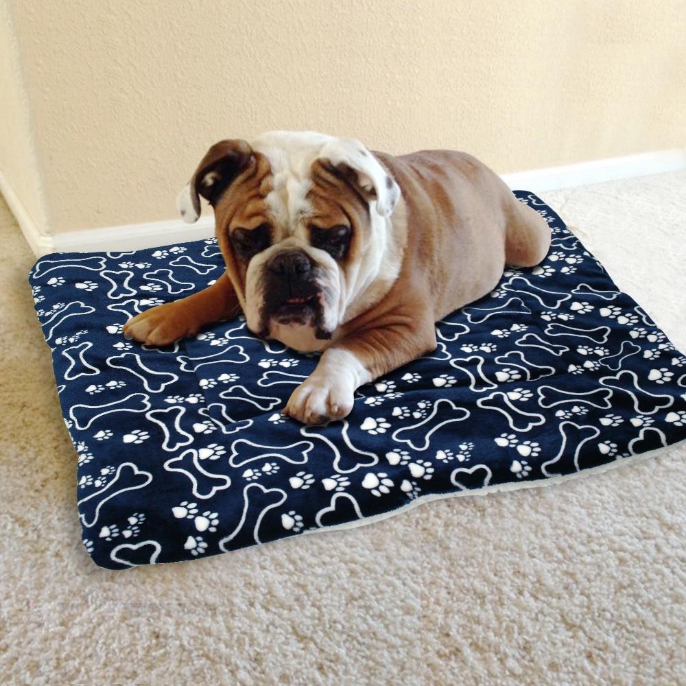 Soft Warm Dog Bed Pet Cushion Fleece Mat