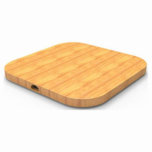 Bamboo Wooden Wireless Charger Desktop Charging Pad For Iphone