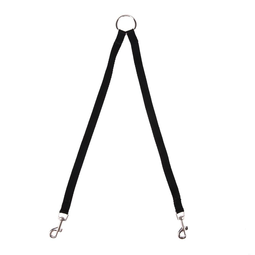 Black Double Dog Leash Connector Pet Supplies